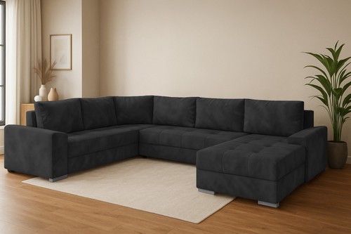 Wohnlandschaft hugo form mit - u-form,